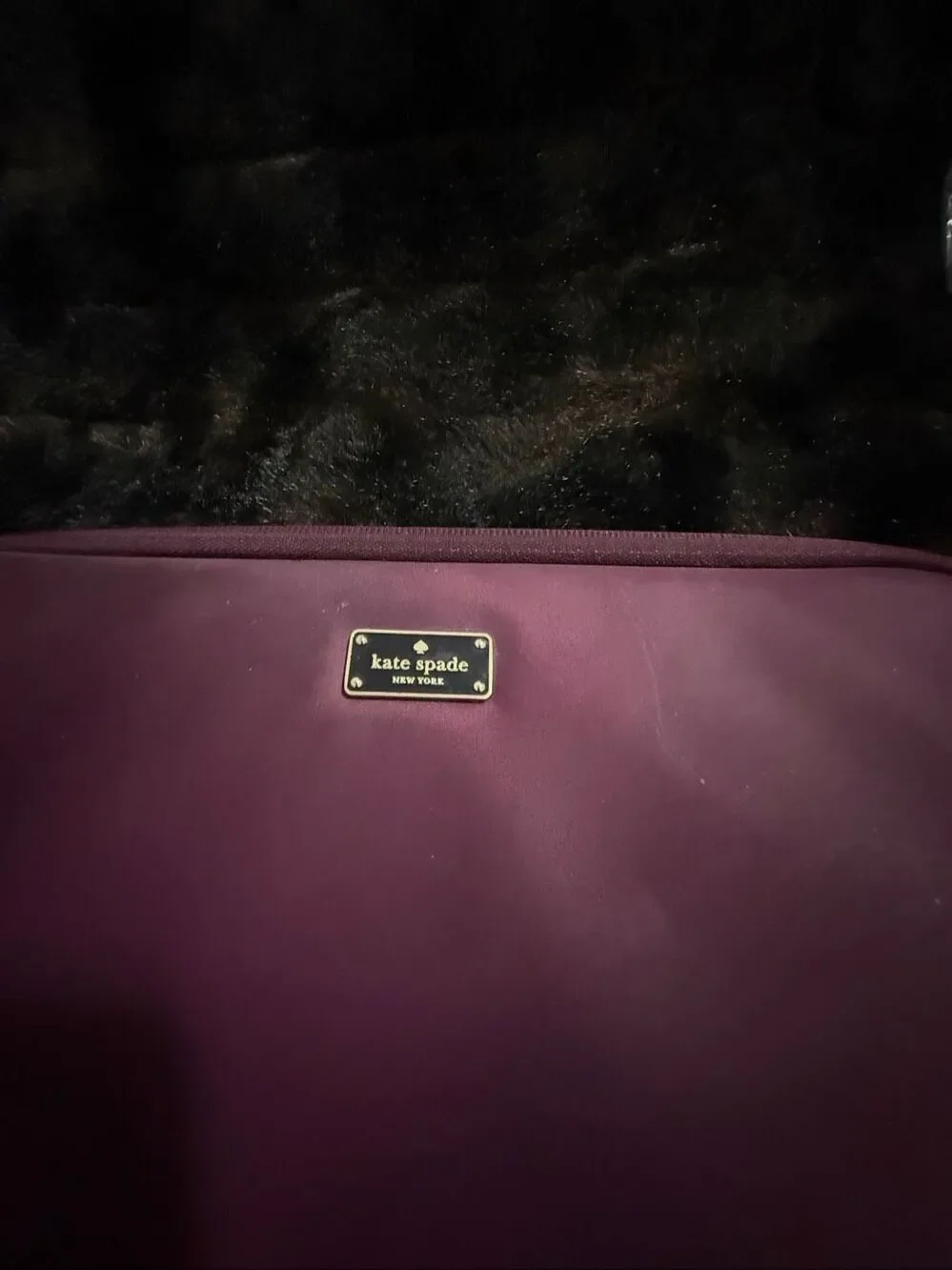 Kate Spade I Padded Laptop Tablet Sleeve Case 13 X 10 Plum Purple